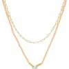 Madewell Necklaces Stone Collection Two-Piece Beaded Howlite Necklace Set