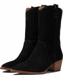 Madewell Boots The Cassity Tall Western Boot in Suede