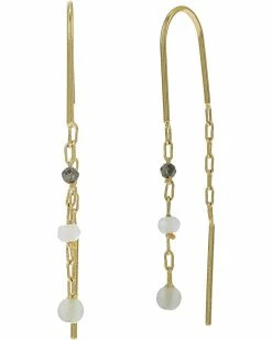 Madewell Stone Collection Aquamarine Threader Earrings