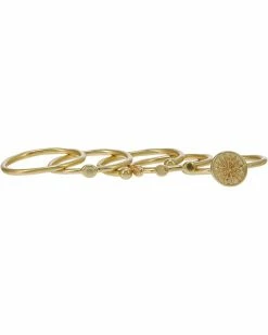 Madewell Rings Five-Piece Solar Stacking Ring Set