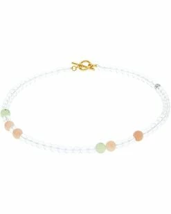 Madewell Necklaces Glass and Stone Beaded Necklace