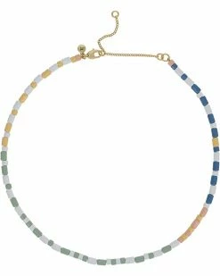 Madewell Necklaces Colorblock Stripe Beaded Choker Necklace