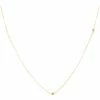 Madewell Necklaces Delicate Collection Demi-Fine 14k Plated Cube Chain Necklace