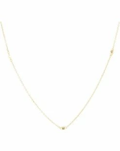 Madewell Necklaces Delicate Collection Demi-Fine 14k Plated Cube Chain Necklace