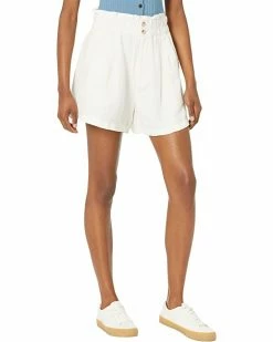 Madewell Linen-Blend Pull-On Paperbag Shorts