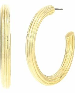 Madewell Ribbed Large Hoop Earrings