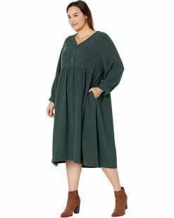 Madewell Dresses Plus Davina Lightspun Button Placket Easy Midi Dress