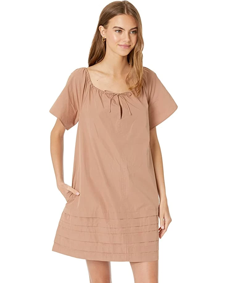 Madewell Dresses Poplin Flutter-Sleeve Pintuck Mini Dress 1 Madewell Dresses Poplin Flutter-Sleeve Pintuck Mini Dress