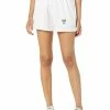 Madewell MWL Embroidered Tennis Pull-On Seamed Shorts