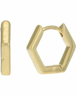 Madewell Hexagon Huggie Hoop Earrings