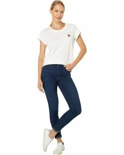 Madewell Shirts & Tops Strawberry Embroidered (Re)sourced Cotton Shrunken Shirttail Tee -Madewell Shop 61LTdfZOfaL. AC SR736920