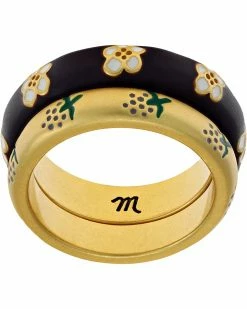 Madewell Rings Enamel Countryside Stacking Ring Set