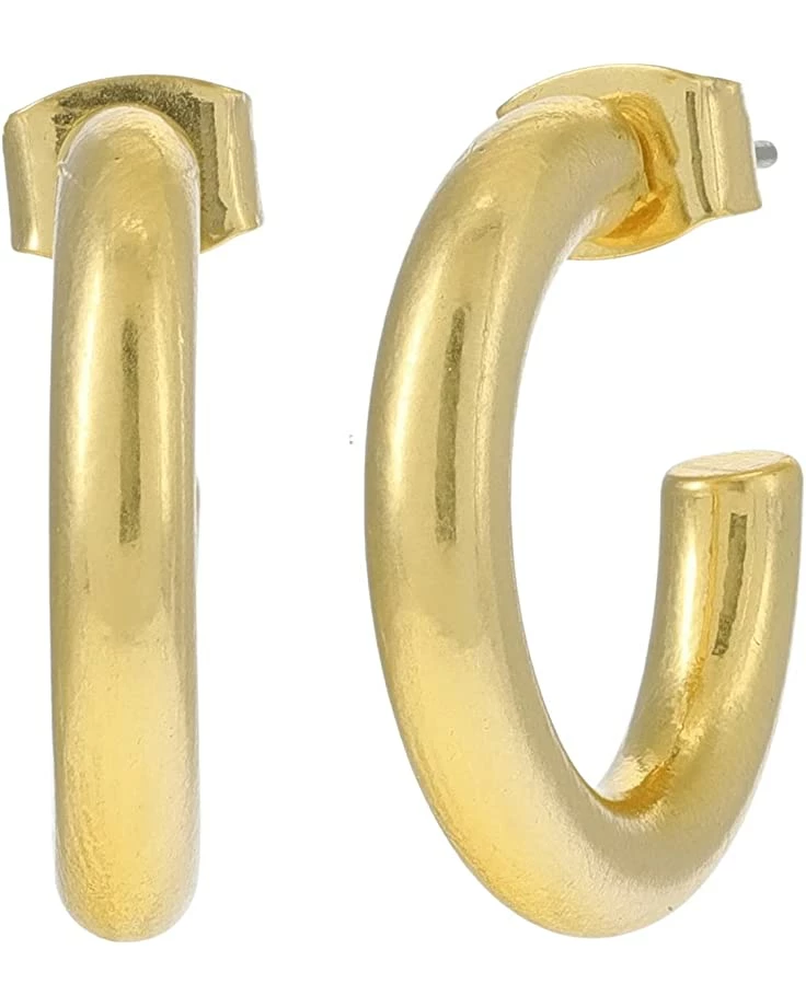 Madewell Chunky Small Hoop Earrings 2 Madewell Chunky Small Hoop Earrings - Image 2
