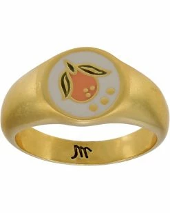 Madewell Rings Enamel Clementine Signet Ring