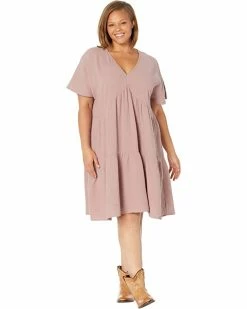 Madewell Dresses Plus Lightspun Popover Tiered Mini Dress