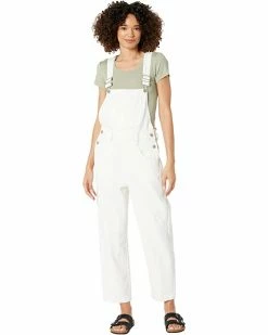 Madewell Pants Straight-Leg Overalls in Tile White