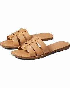 Madewell Sandals The Boardwalk Fisherman Slide Sandal in Leather