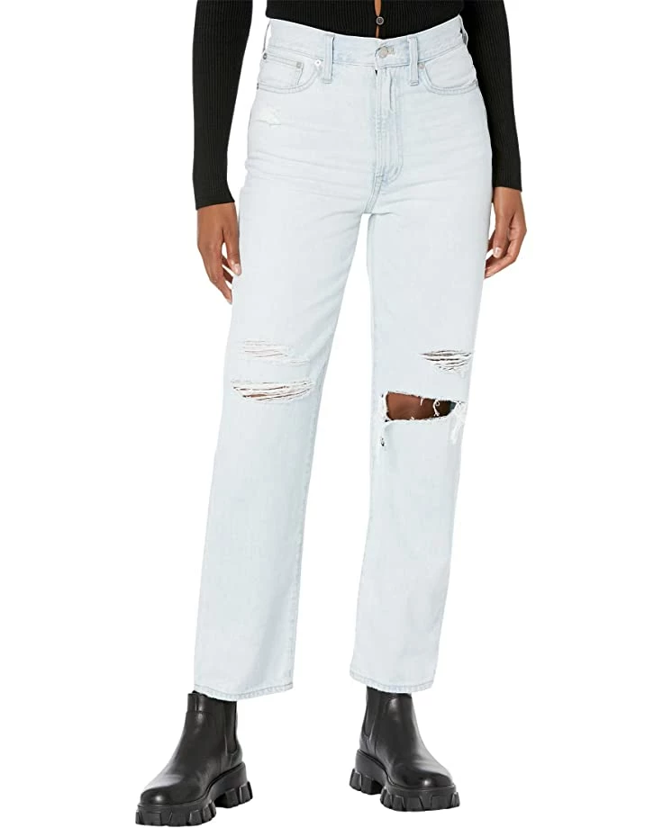 Madewell Jeans The Perfect Vintage Straight Jean in Pearse Wash: Destructed Edition 1 Madewell Jeans The Perfect Vintage Straight Jean in Pearse Wash: Destructed Edition
