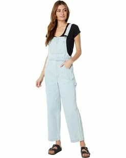 Madewell Pants Denim Oversized Carpenter Overalls in Bretton Wash