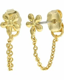 Madewell Floral Chain Stud Earrings