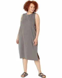 Madewell Dresses Plus Organic Cotton Crewneck Tank Midi Dress