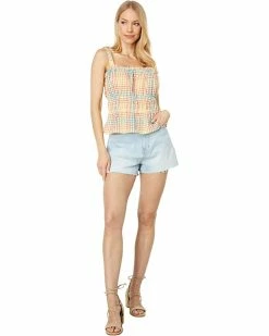 Madewell Shirts & Tops Seersucker Sophia Peplum Tank in Rainbow Gingham Check -Madewell Shop 61pafQ2fd6L. AC SR736920