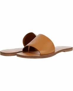 Madewell Sandals The Boardwalk Post Slide Sandal in Leather