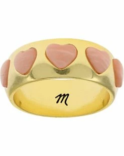 Madewell Rings Stone Heart Band Ring