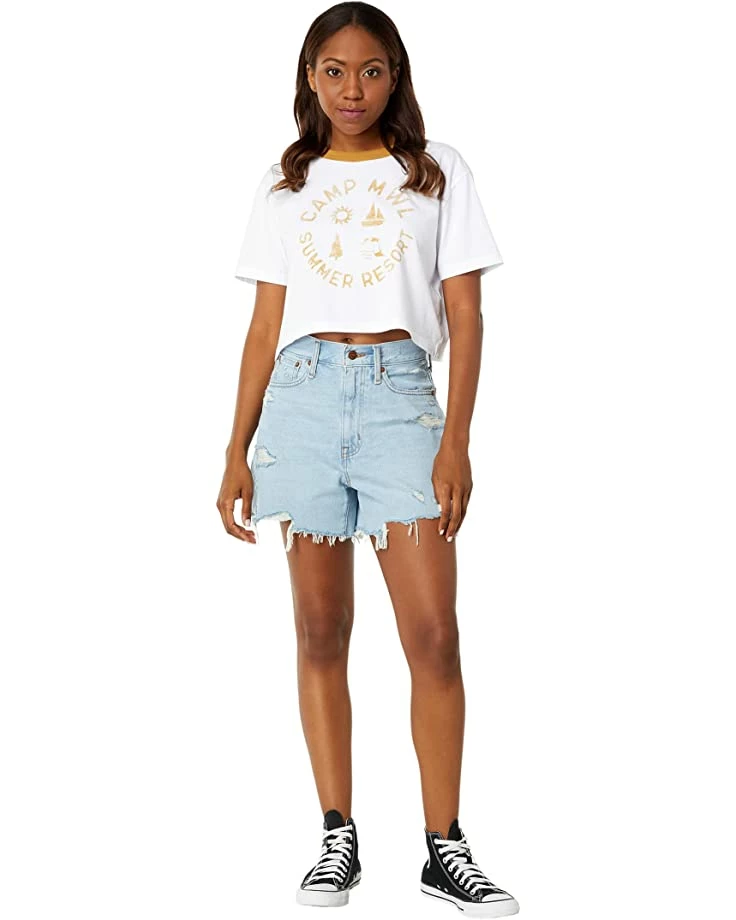 Madewell Shirts & Tops MWL Camp Resort Ringer Crop Tee 4 Madewell Shirts & Tops MWL Camp Resort Ringer Crop Tee - Image 4