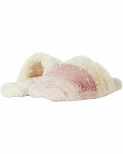 Madewell Colorblock Quilted Scuff Slippers in Recycled Faux Fur
