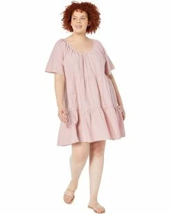 Madewell Dresses Plus Linen-Blend Lorelei Mini Dress