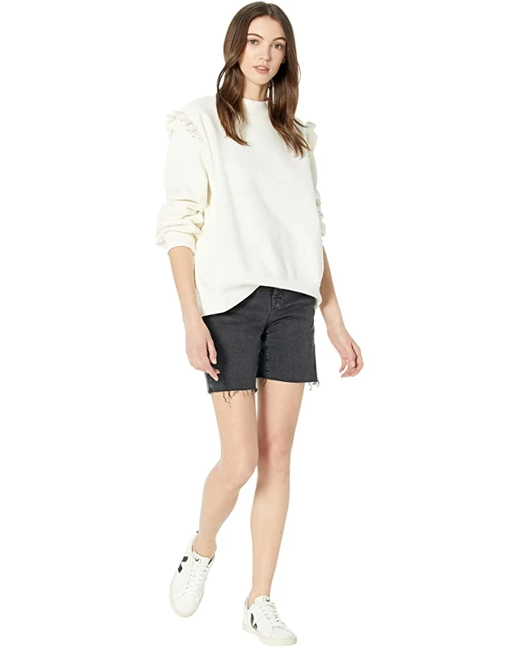 Madewell High-Rise Mid-Length Denim Shorts in Claybrook Wash 4 Madewell High-Rise Mid-Length Denim Shorts in Claybrook Wash - Image 4