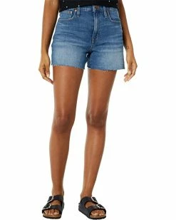 Madewell High-Rise Denim Shorts in Lavista Wash