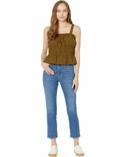 Madewell Shirts & Tops Poplin Sophia Peplum Tank -Madewell Shop 7100zOYKgcL. AC SR736920