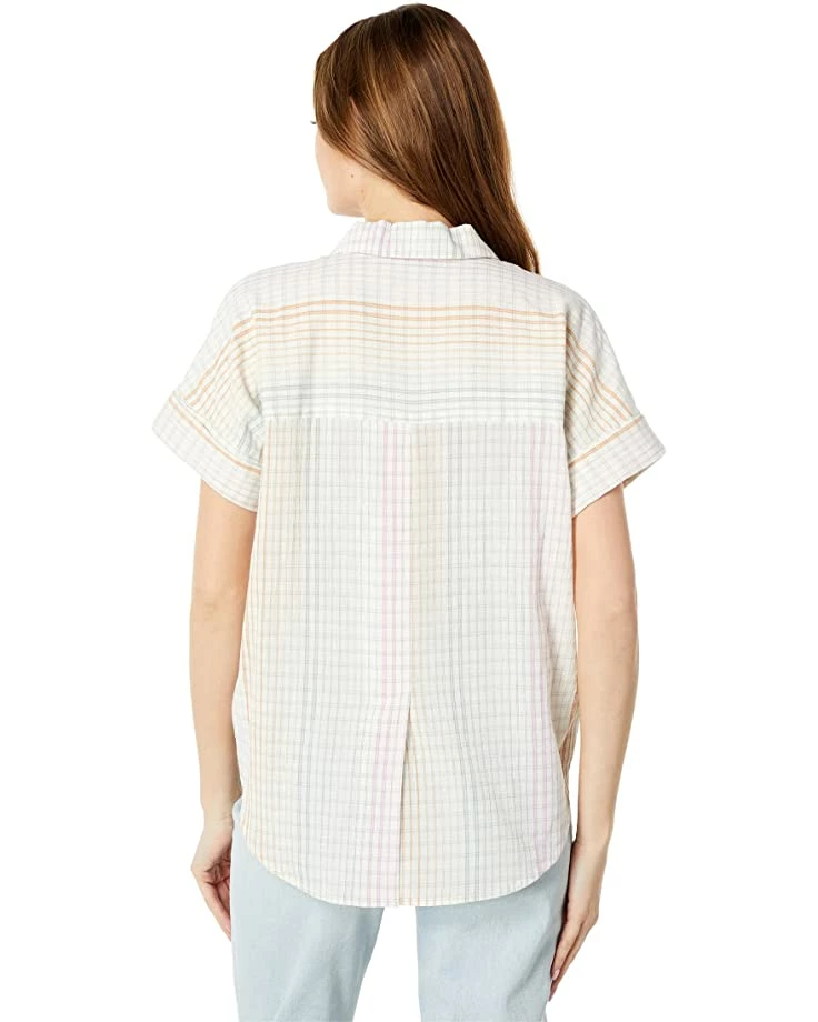 Madewell Shirts & Tops Lakeline Popover Shirt in Ombre Rainbow Plaid 2 Madewell Shirts & Tops Lakeline Popover Shirt in Ombre Rainbow Plaid - Image 2