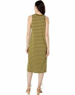 Madewell Dresses Organic Cotton Crewneck Tank Midi Dress in Stripe -Madewell Shop 7113BGHzVYL. AC SR736920