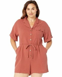 Madewell Jumpsuits & Rompers Plus Lightspun Belted Safari Romper