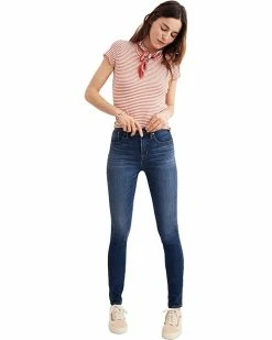 Madewell Petite 10" High-Rise Skinny Jeans in Danny Wash: TENCEL™ Denim Edition
