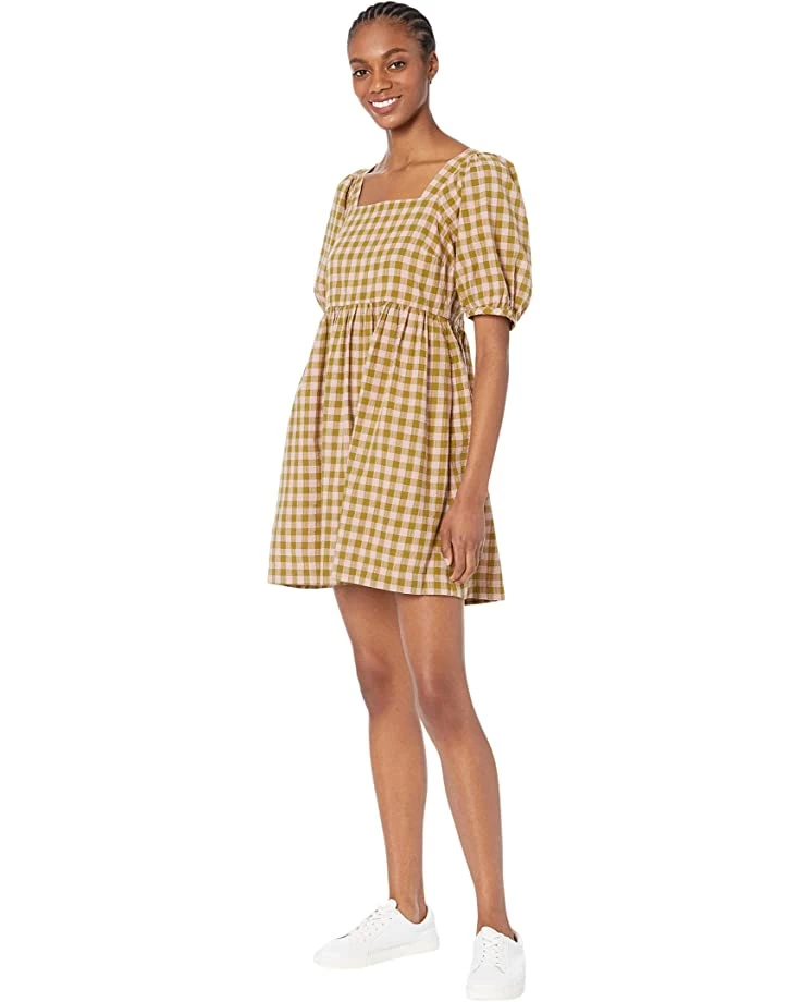 Madewell Dresses Square-Neck Puff-Sleeve Dress in Gingham Seersucker 4 Madewell Dresses Square-Neck Puff-Sleeve Dress in Gingham Seersucker - Image 4