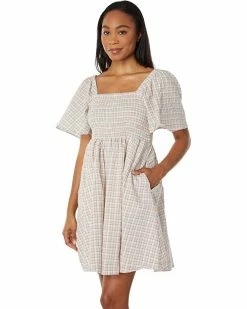 Madewell Shop 22 Madewell Dresses Seersucker Lucie Tie-Back Mini Dress in Plaid