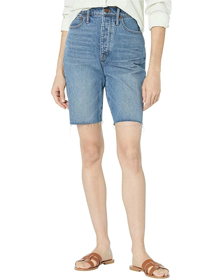 Madewell High-Rise Long Denim Shorts in Brightwood Wash 1 Madewell High-Rise Long Denim Shorts in Brightwood Wash