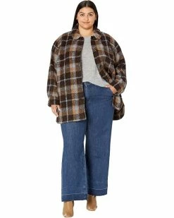 Madewell Coats & Outerwear Plus Belrose Shirt-Jacket in Cassel Plaid -Madewell Shop 71E0rn i0OL. AC SR736920
