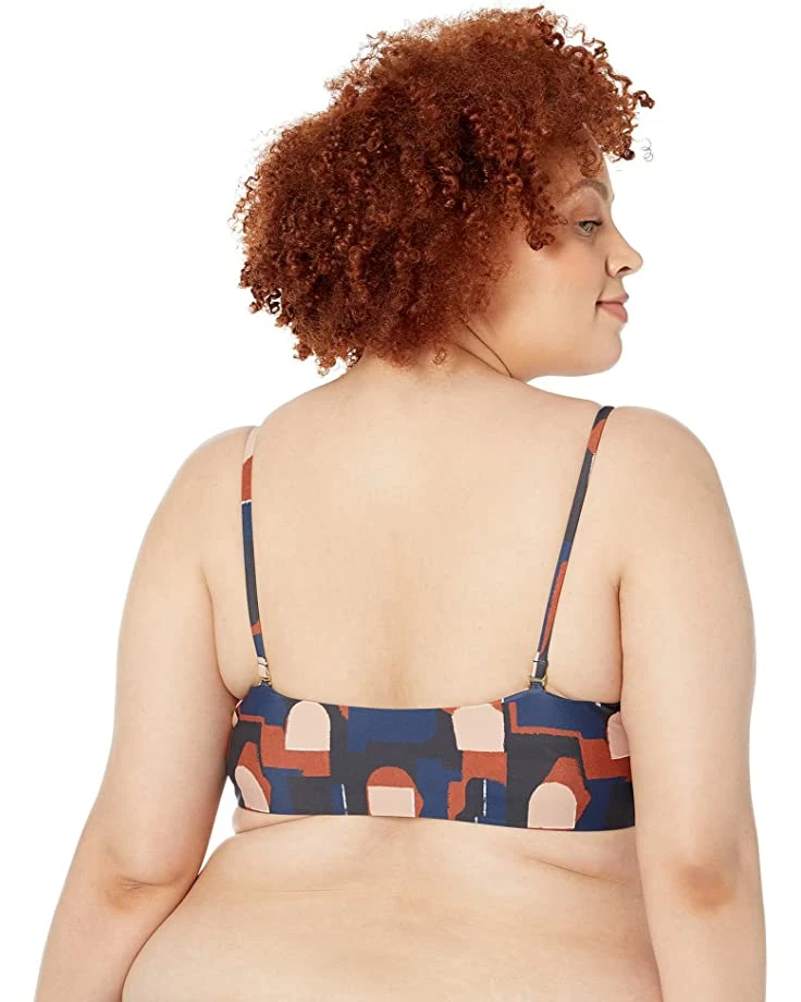 Swimwear Madewell Second Wave Spaghetti-Strap Bandeau Bikini Top in Color Collage 2 Swimwear Madewell Second Wave Spaghetti-Strap Bandeau Bikini Top in Color Collage - Image 2