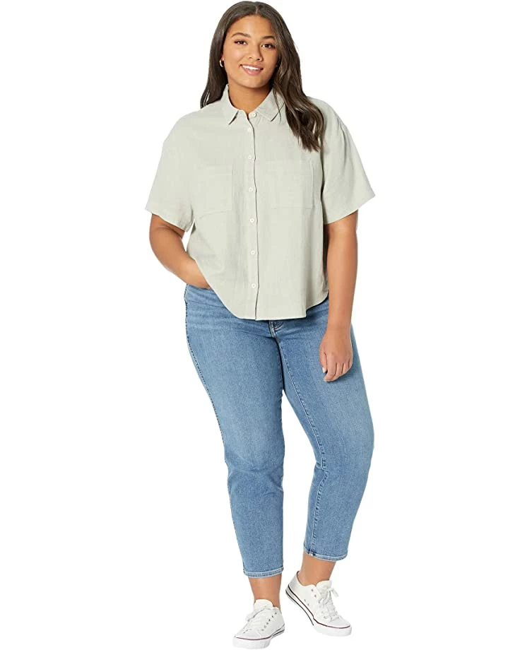 Madewell Shirts & Tops Plus Breezewoven Beachside Shirttail Top 4 Madewell Shirts & Tops Plus Breezewoven Beachside Shirttail Top - Image 4