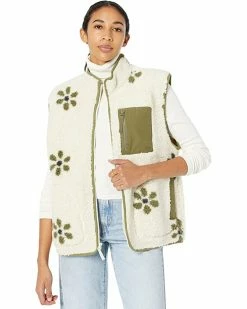 Madewell Coats & Outerwear Mesh Bonded Sherpa Chrysler Vest