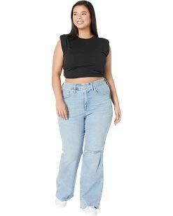 Madewell Plus 11" High-Rise Flare Jeans in Eversfield Wash: Knee-Rip Edition 7 Madewell Plus 11" High-Rise Flare Jeans in Eversfield Wash: Knee-Rip Edition -Madewell Shop 71ONsiDi1tL. AC SR736920