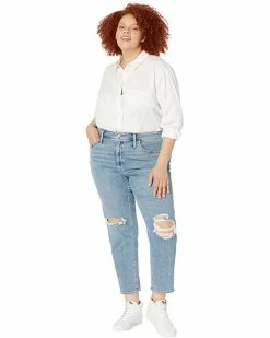 Madewell Jeans The Plus Girljean in Cadell Wash: Ripped Edition -Madewell Shop 71PFaPq2LvL. AC SR736920