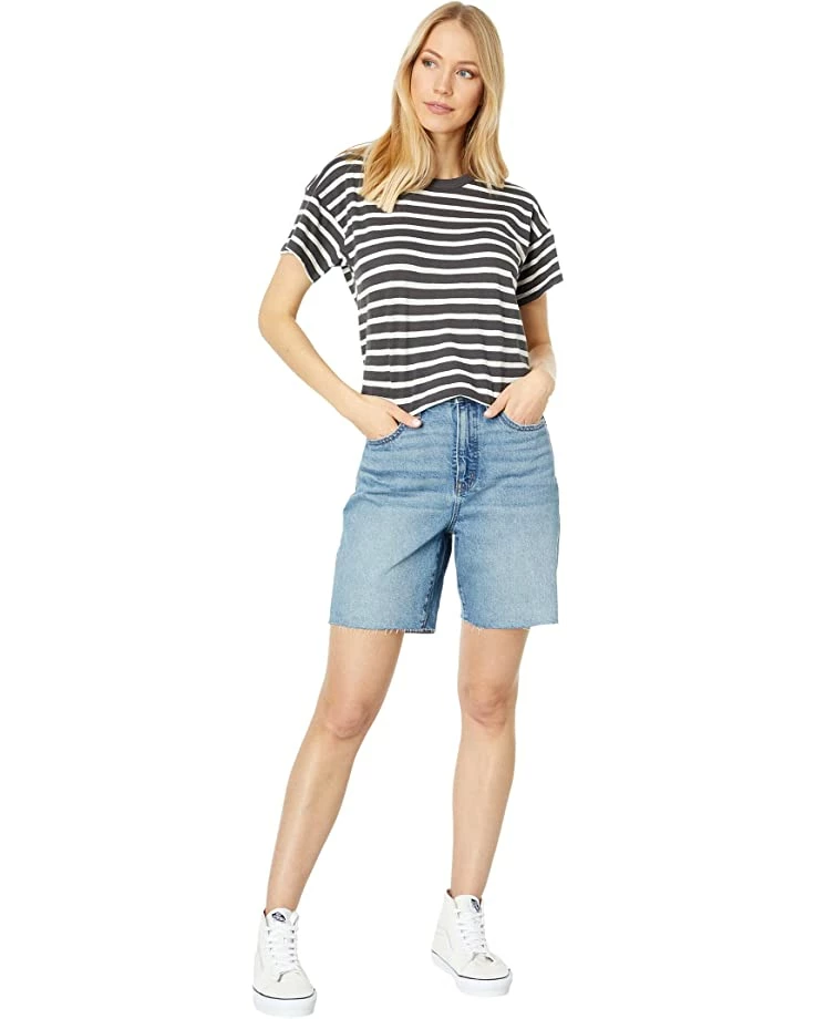 Madewell Shirts & Tops Whisper Cotton Rib-Crewneck Tee in Hader Stripe 4 Madewell Shirts & Tops Whisper Cotton Rib-Crewneck Tee in Hader Stripe - Image 4