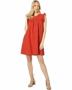 Madewell Dresses Eyelet Ruffle-Sleeve Mini Dress -Madewell Shop 71PPs4x 9cL. AC SR736920
