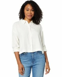 Madewell Shirts & Tops Lusterweave Hartfield Crop Shirt